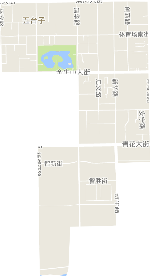 五台子街道电子地图