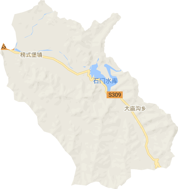 榜式堡镇电子地图