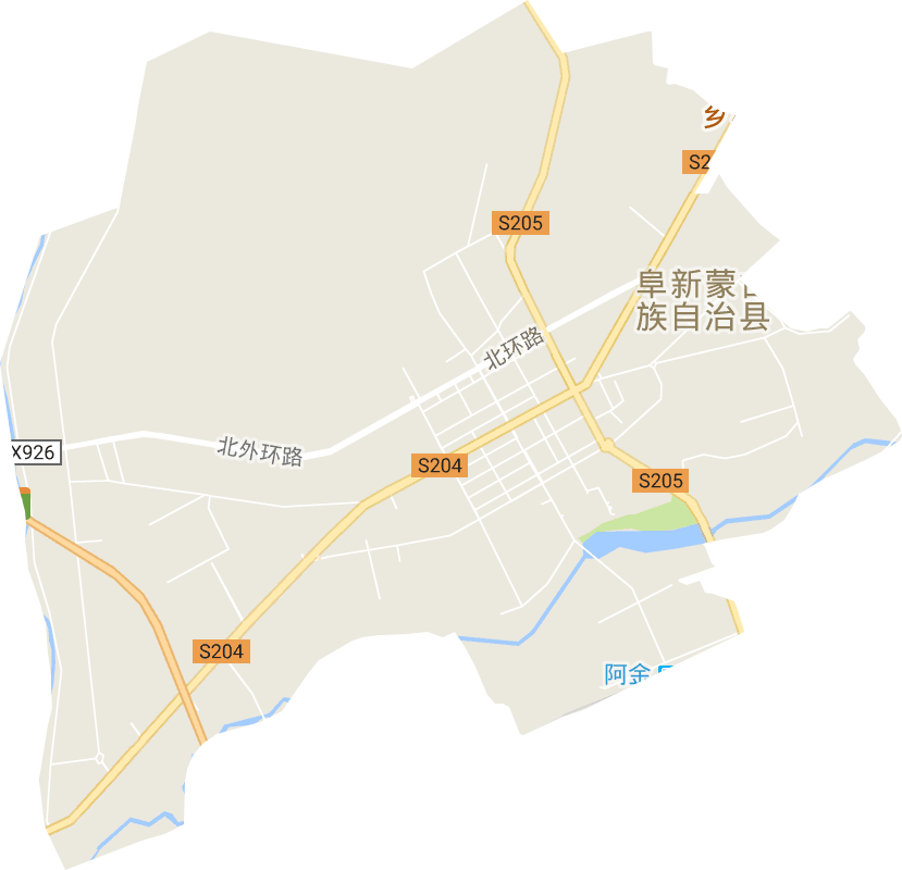 城区街道电子地图