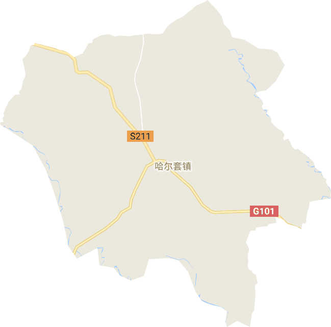 哈尔套镇电子地图