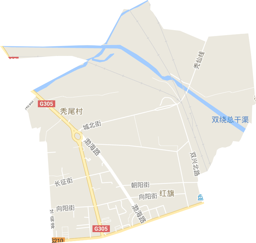 红旗街道电子地图