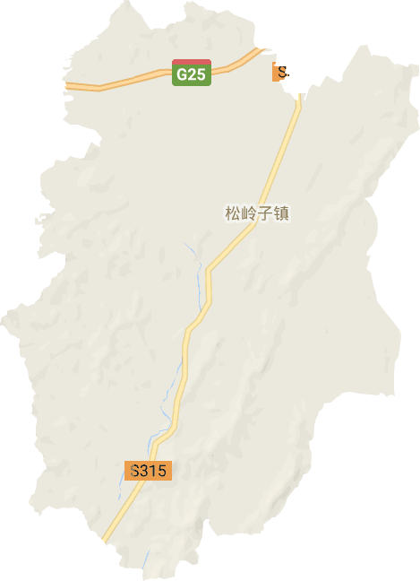 松岭子镇电子地图