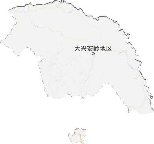 大兴安岭地区电子地图