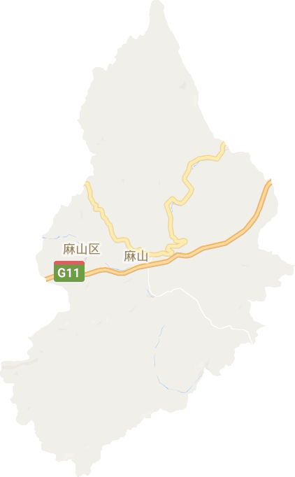 麻山区电子地图