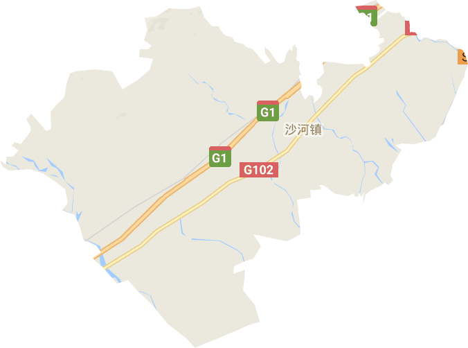 沙河镇电子地图