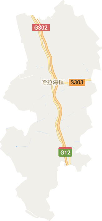 哈拉海镇电子地图