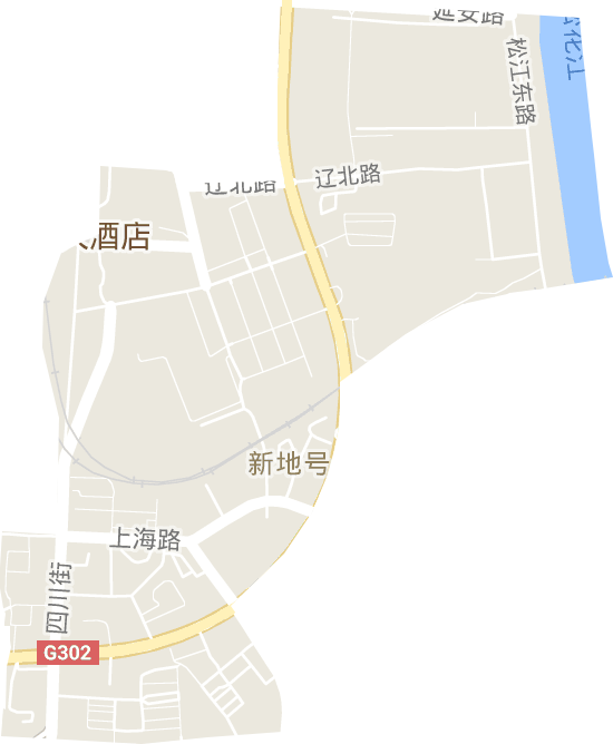 新地号街道电子地图