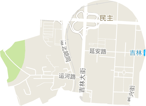 民主街道电子地图