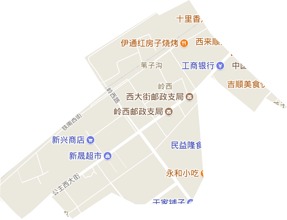 岭西街道电子地图