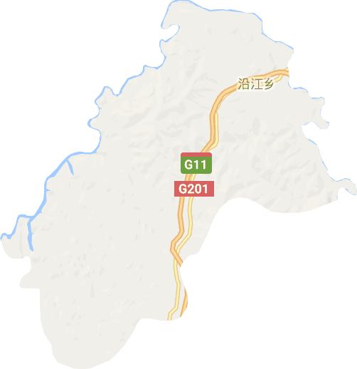 沿江乡电子地图