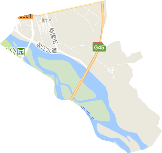 新区街道电子地图