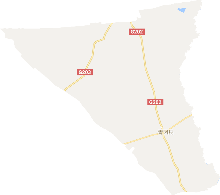 青冈县电子地图