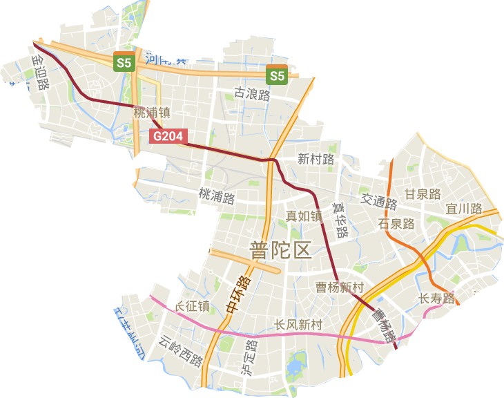 普陀区电子地图