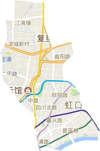 虹口区电子地图