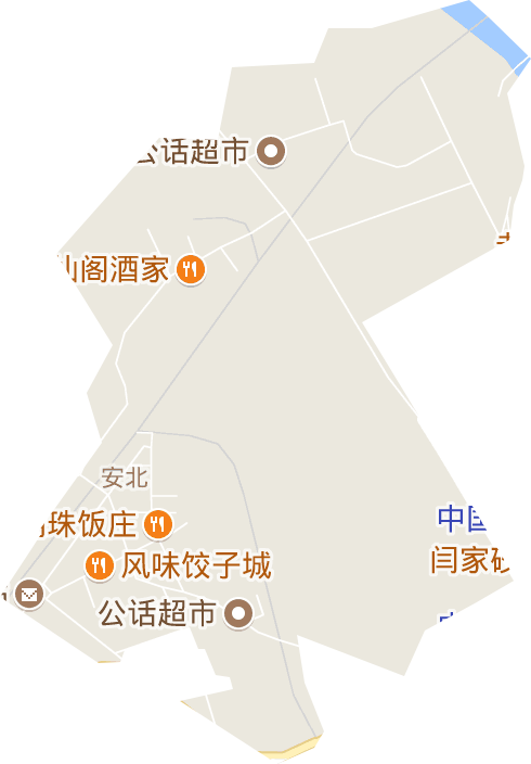 安北街道电子地图