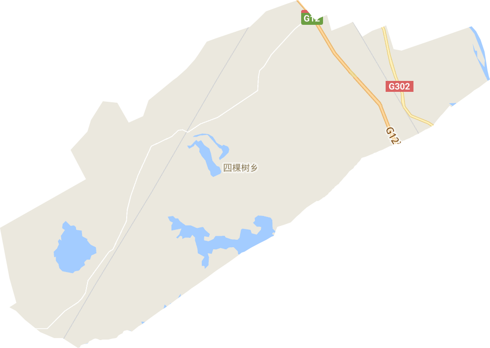四棵树乡电子地图