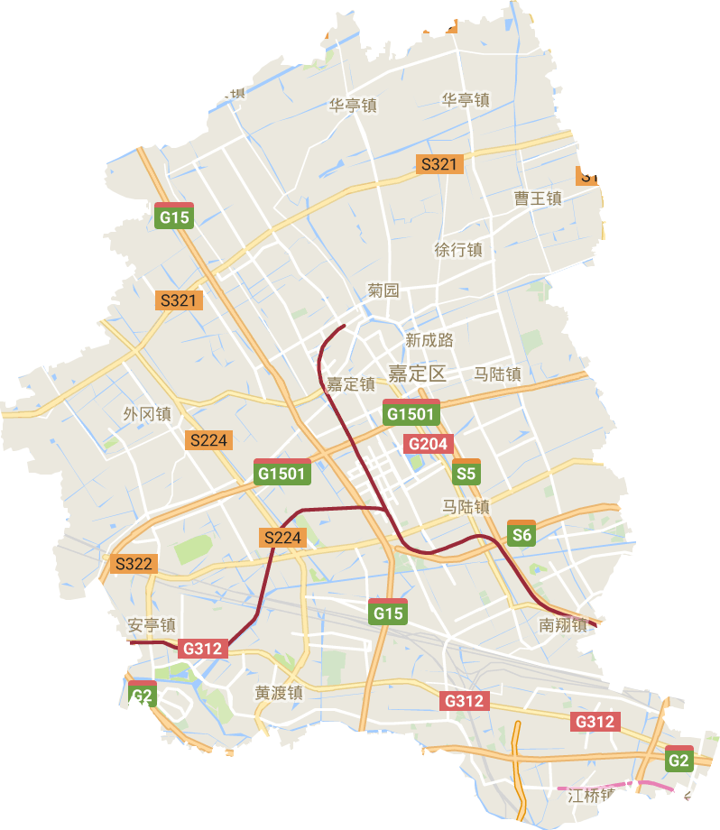 嘉定区电子地图