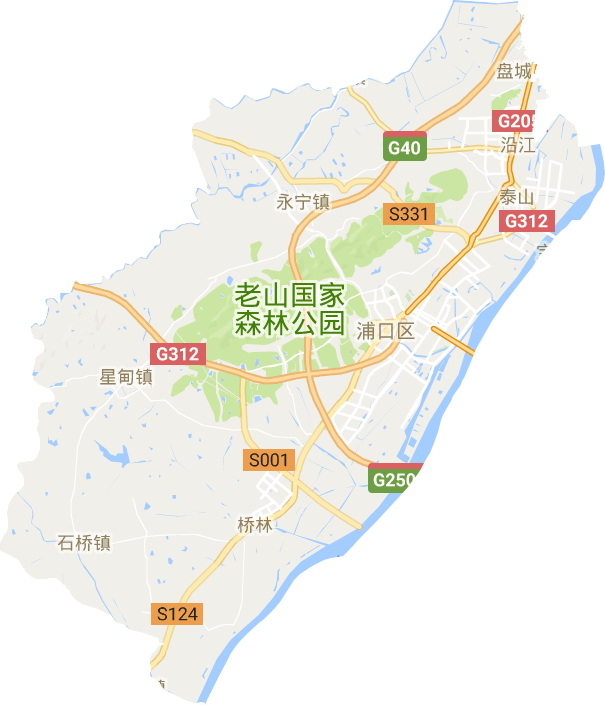 浦口区电子地图