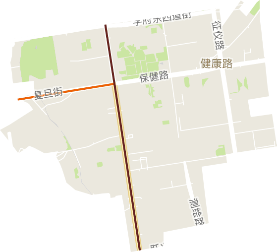 保健路街道电子地图
