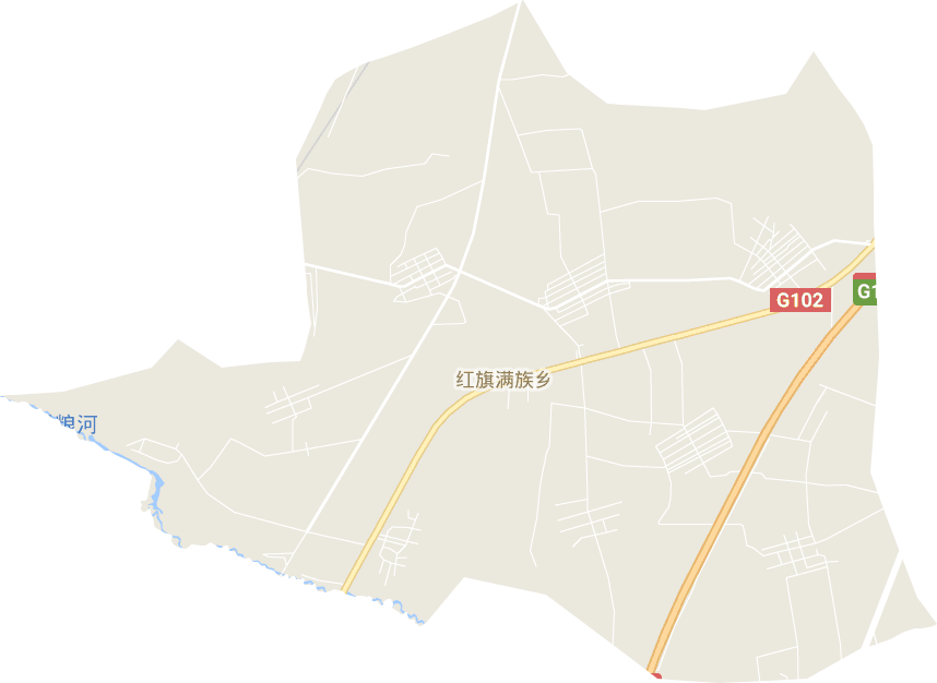 红旗满族乡电子地图
