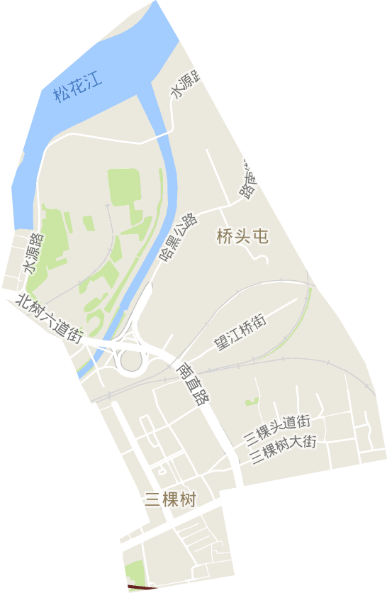 三棵树大街街道电子地图