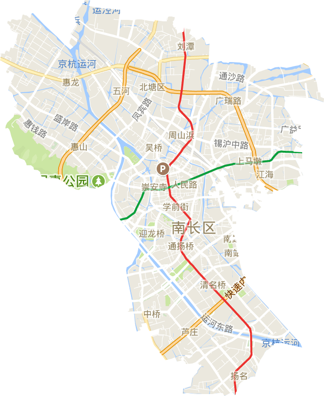 梁溪区电子地图