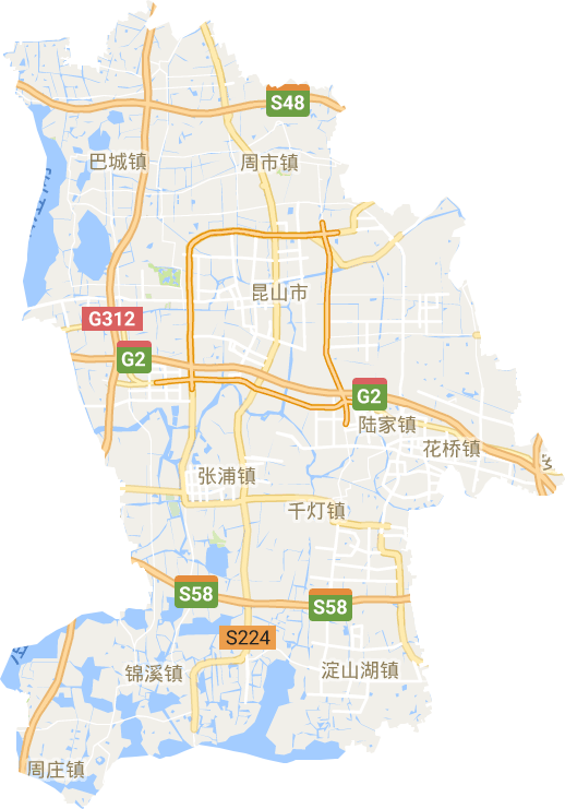 昆山市电子地图