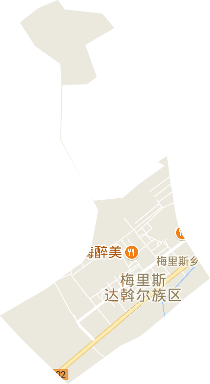 梅里斯街道电子地图