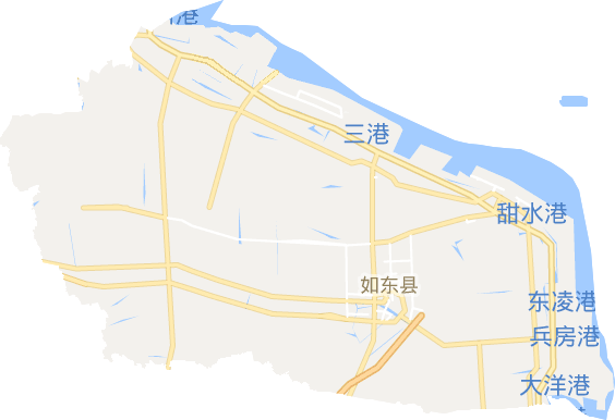 如东县电子地图