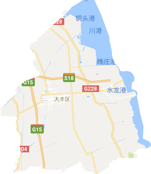 大丰区电子地图
