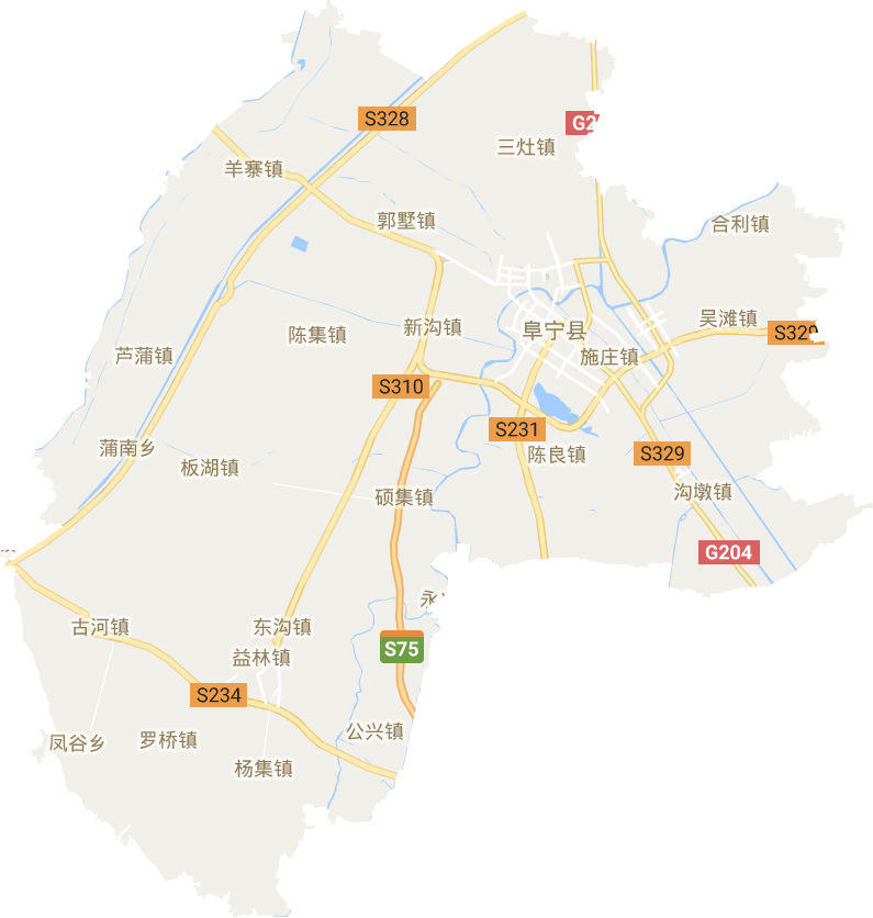 阜宁县电子地图