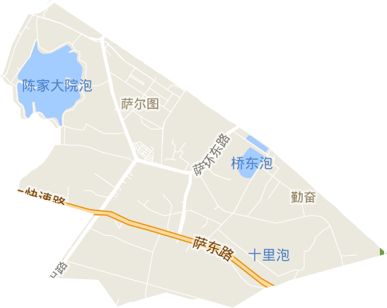 萨尔图街道电子地图