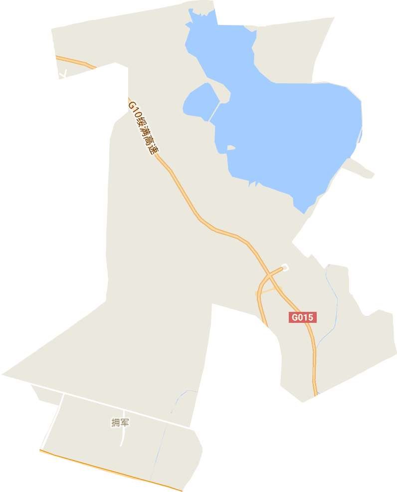 拥军街道电子地图