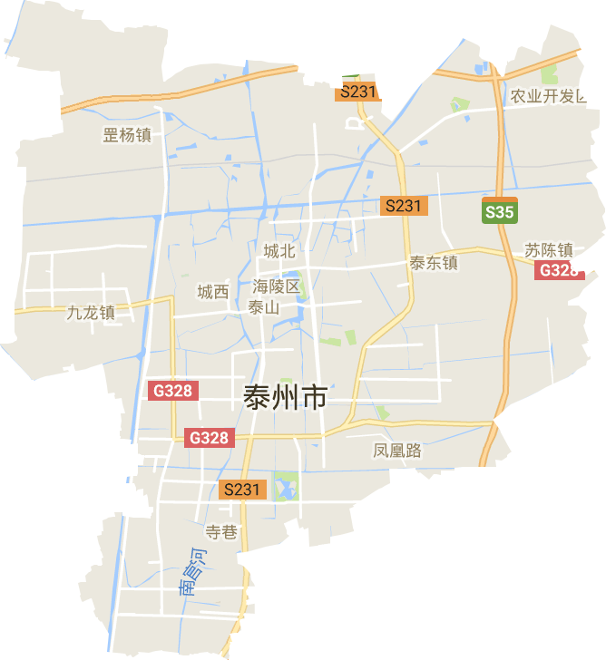海陵区电子地图