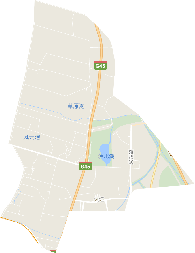 火炬街道电子地图