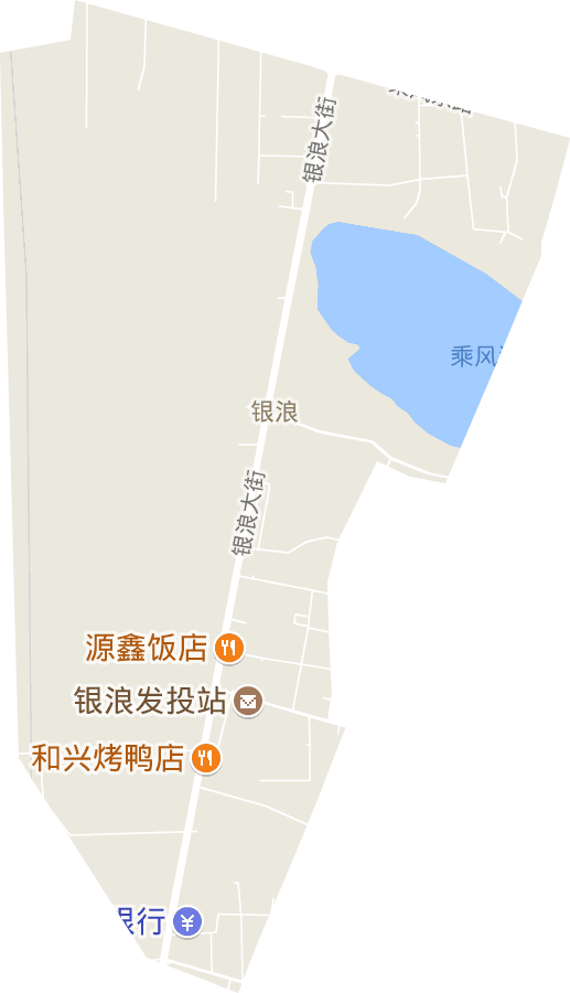 银浪街道电子地图