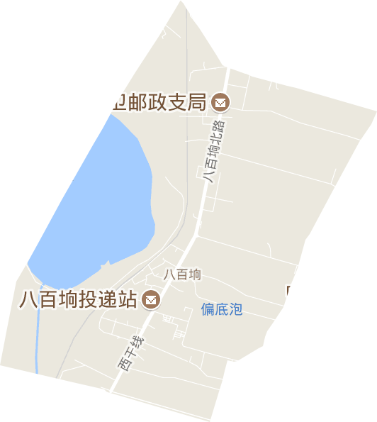 八百垧街道电子地图