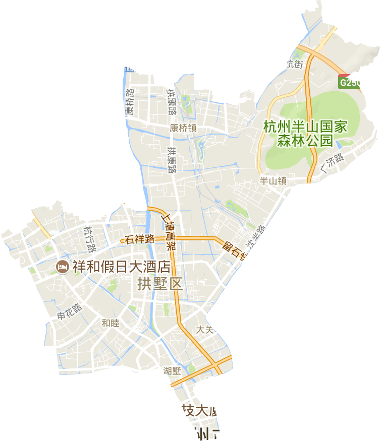 拱墅区电子地图