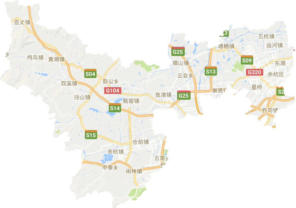 余杭区电子地图