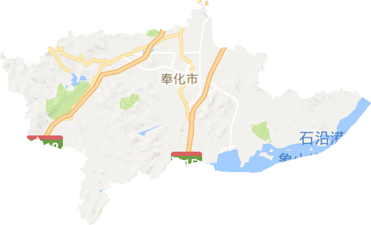 奉化区电子地图