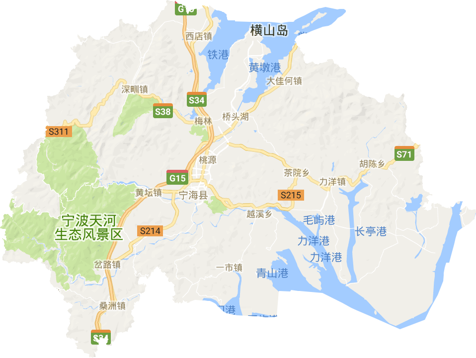 宁海县电子地图