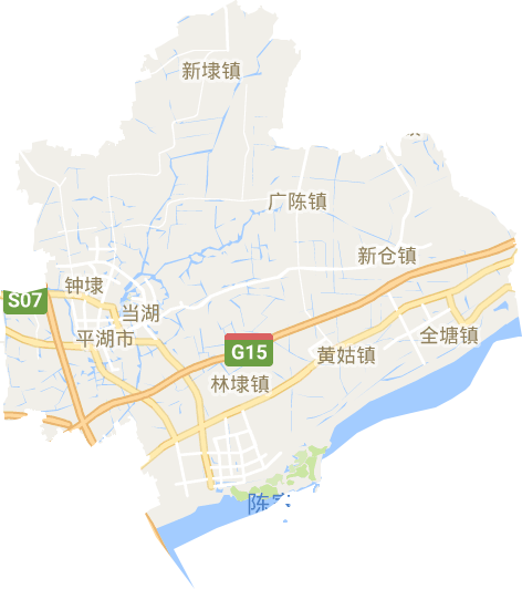 平湖市电子地图