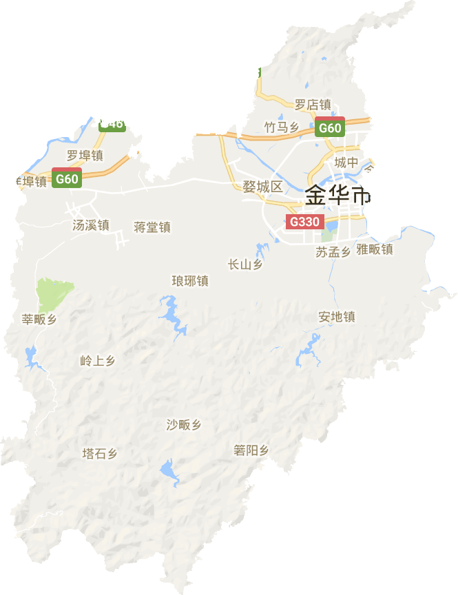 婺城区电子地图