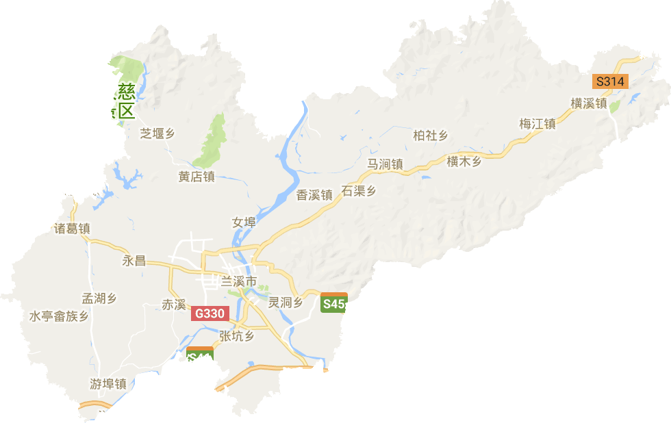 兰溪市电子地图