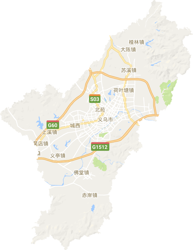 义乌市电子地图