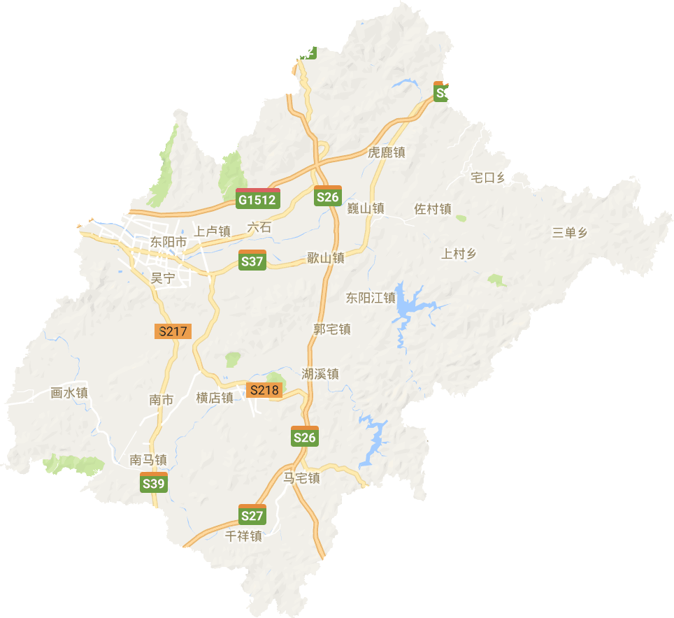 东阳市电子地图