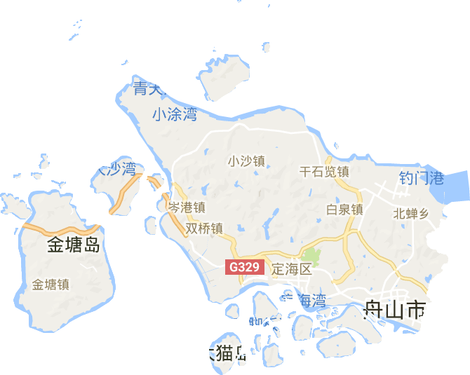 定海区电子地图