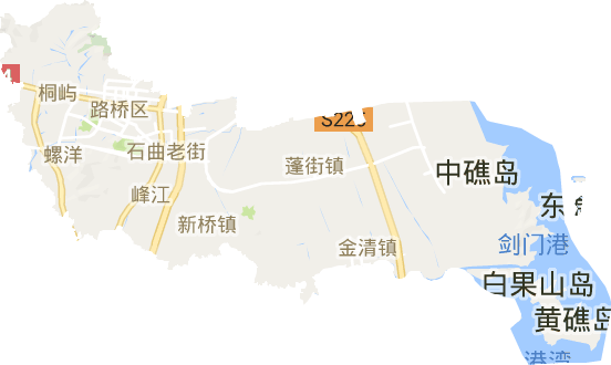 路桥区电子地图