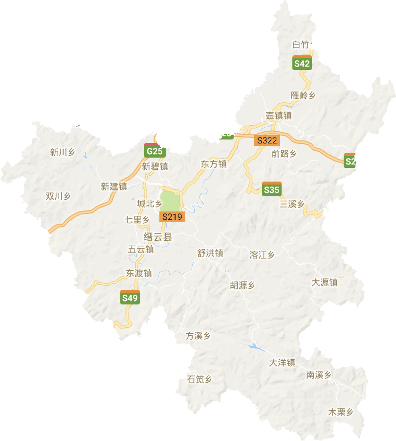 缙云县电子地图