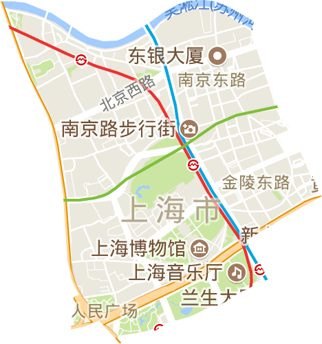 南京东路街道电子地图